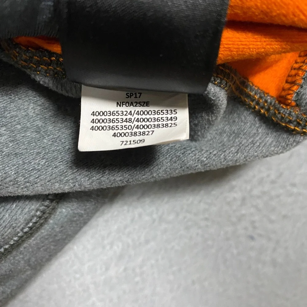 The North Face Canyonlands Full Zip Mens Medium Gray Orange Colorblock Hooded